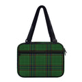 Green And Blue Stewart Tartan Print Double Strap Bible Bag