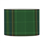 Green And Blue Stewart Tartan Print Drum Lamp Shade