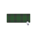 Green And Blue Stewart Tartan Print Extended Mouse Pad
