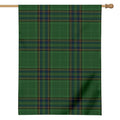 Green And Blue Stewart Tartan Print House Flag