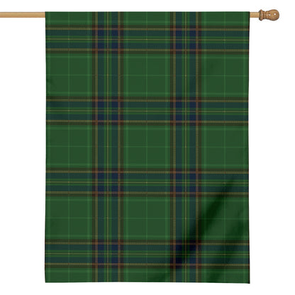 Green And Blue Stewart Tartan Print House Flag