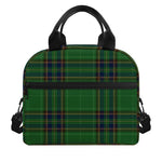 Green And Blue Stewart Tartan Print Insulated Lunch Bag