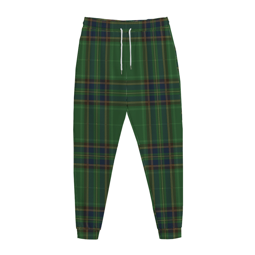 Green And Blue Stewart Tartan Print Jogger Pants