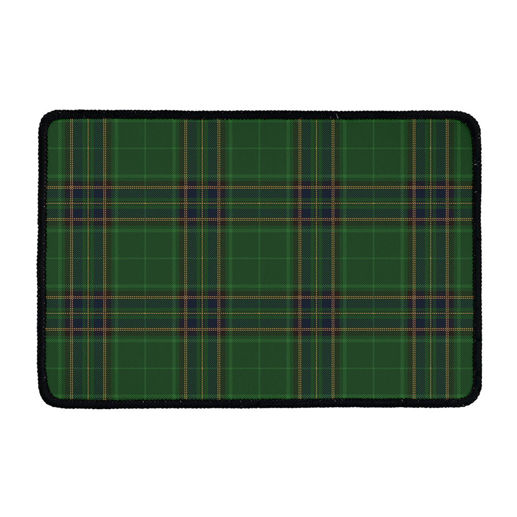 Green And Blue Stewart Tartan Print Kitchen Mat