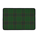 Green And Blue Stewart Tartan Print Kitchen Mat