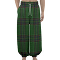 Green And Blue Stewart Tartan Print Lantern Pants