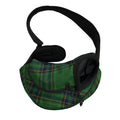 Green And Blue Stewart Tartan Print Pet Sling Carrier