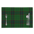 Green And Blue Stewart Tartan Print Placemat
