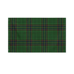 Green And Blue Stewart Tartan Print Polyester Flag