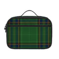 Green And Blue Stewart Tartan Print Portable Lunch Bag