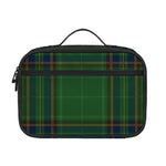 Green And Blue Stewart Tartan Print Portable Lunch Bag