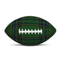 Green And Blue Stewart Tartan Print Rugby Ball