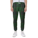 Green And Blue Stewart Tartan Print Scuba Joggers