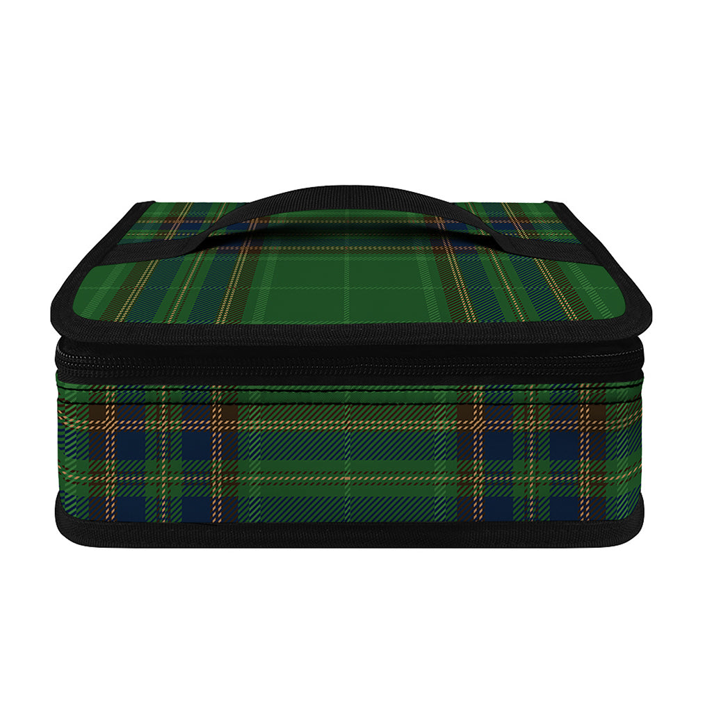 Green And Blue Stewart Tartan Print Small Lunch Bag