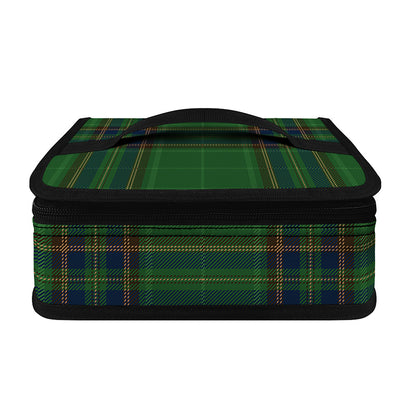 Green And Blue Stewart Tartan Print Small Lunch Bag
