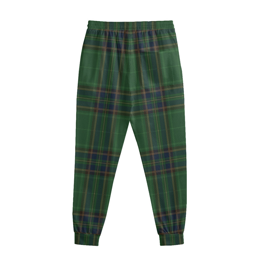 Green And Blue Stewart Tartan Print Sweatpants