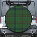 Green And Blue Stewart Tartan Print Tire Cover