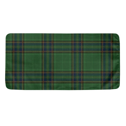 Green And Blue Stewart Tartan Print Towel