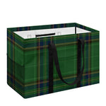 Green And Blue Stewart Tartan Print Utility Tote Bag
