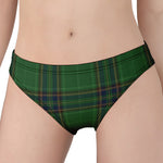 Green And Blue Stewart Tartan Print Women's Panties