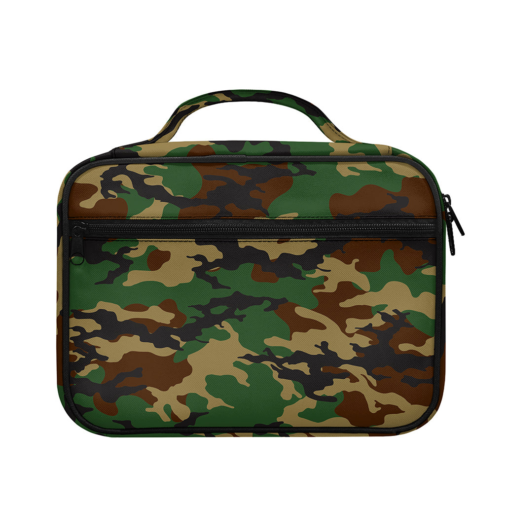 Green And Brown Camouflage Print Briefcase Bible Bag