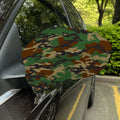 Green And Brown Camouflage Print Car Side Mirror Covers