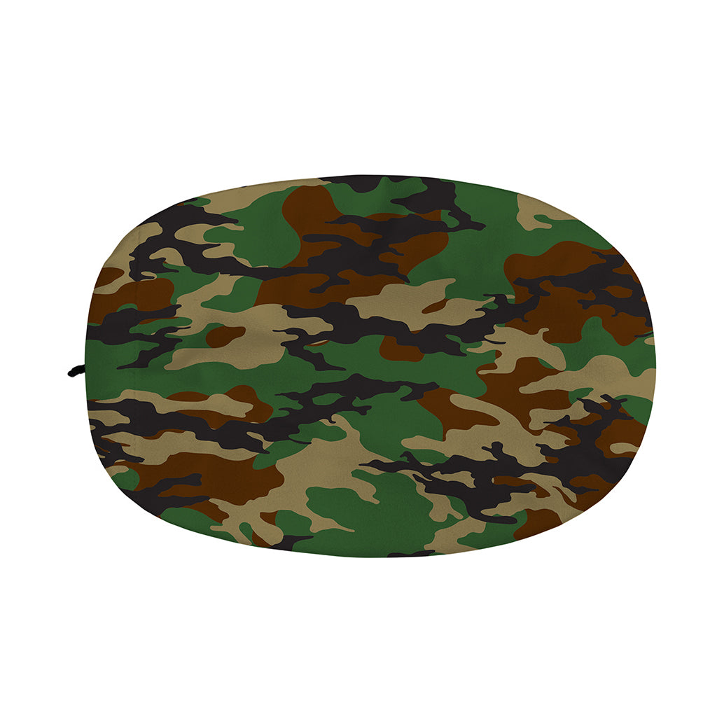 Green And Brown Camouflage Print Car Side Mirror Covers