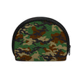 Green And Brown Camouflage Print Coin Purse