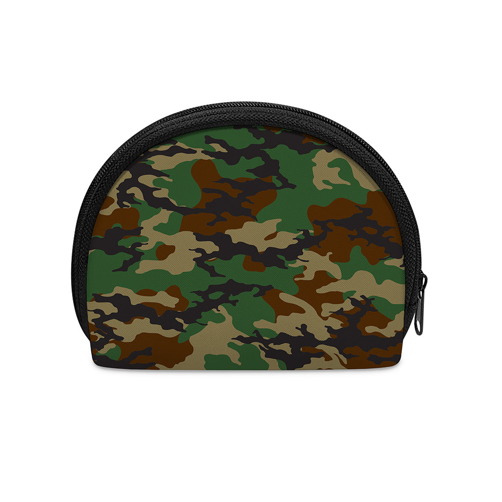 Green And Brown Camouflage Print Coin Purse