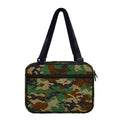 Green And Brown Camouflage Print Double Strap Bible Bag