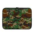 Green And Brown Camouflage Print Laptop Sleeve