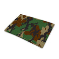 Green And Brown Camouflage Print Pet Cooling Mat Cover