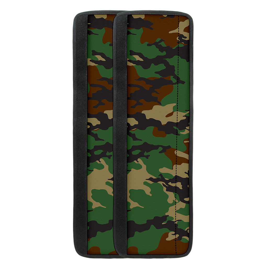 Green And Brown Camouflage Print Refrigerator Handle Covers