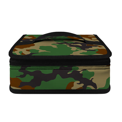 Green And Brown Camouflage Print Small Lunch Bag
