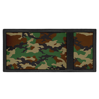 Green And Brown Camouflage Print Trifold Wallet