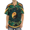 Green And Gold Chinese Zodiac Print Aloha Shirt