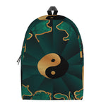 Green And Gold Chinese Zodiac Print Backpack