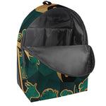 Green And Gold Chinese Zodiac Print Backpack