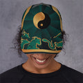 Green And Gold Chinese Zodiac Print Baseball Cap