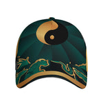 Green And Gold Chinese Zodiac Print Baseball Cap
