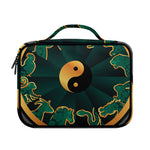 Green And Gold Chinese Zodiac Print Briefcase Bible Bag