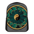 Green And Gold Chinese Zodiac Print Casual Backpack