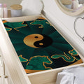 Green And Gold Chinese Zodiac Print Changing Pad Cover