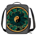 Green And Gold Chinese Zodiac Print Crossbody Lunch Bag