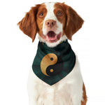 Green And Gold Chinese Zodiac Print Dog Bandana