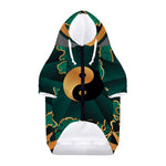 Green And Gold Chinese Zodiac Print Dog Zip Up Hoodie