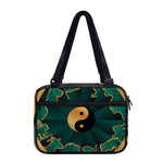 Green And Gold Chinese Zodiac Print Double Strap Bible Bag