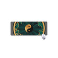 Green And Gold Chinese Zodiac Print Extended Mouse Pad