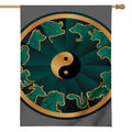 Green And Gold Chinese Zodiac Print House Flag