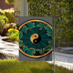 Green And Gold Chinese Zodiac Print House Flag